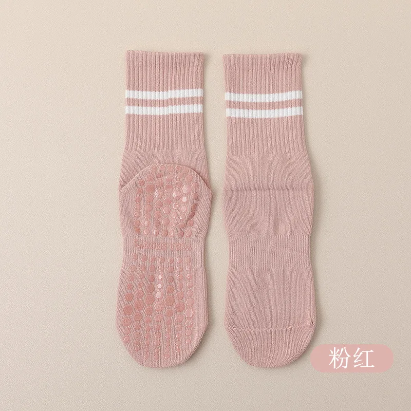 8 Pairs Nicht-slip Frauen Yoga Socken Männer Boden Grip Socken Für Pilates, Dance, Trampolin, hause, Krankenhaus, Fitness Trampolin Socken