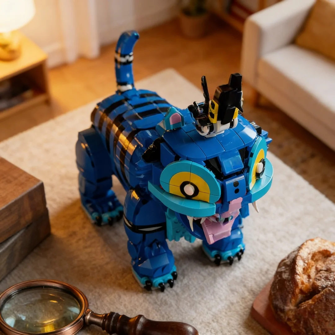 

MOC Fantasy Beast Warrior Building Blocks Creative Assembly Model Tide Play Collection Desktop Decoration Holiday Gifts