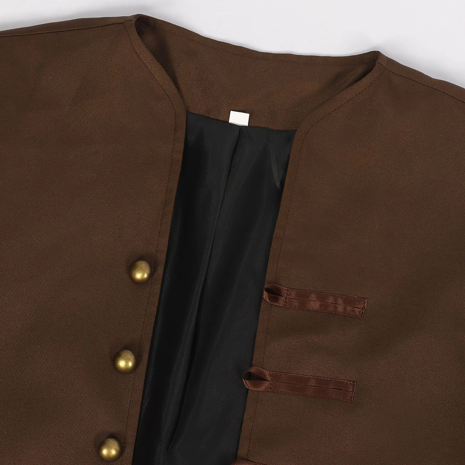 Men's Medieval Renaissance Pirate Jacket, Gothic Steampunk Tailcoat, Victorian Frock Coat, Halloween Cosplay Costume for Carniva
