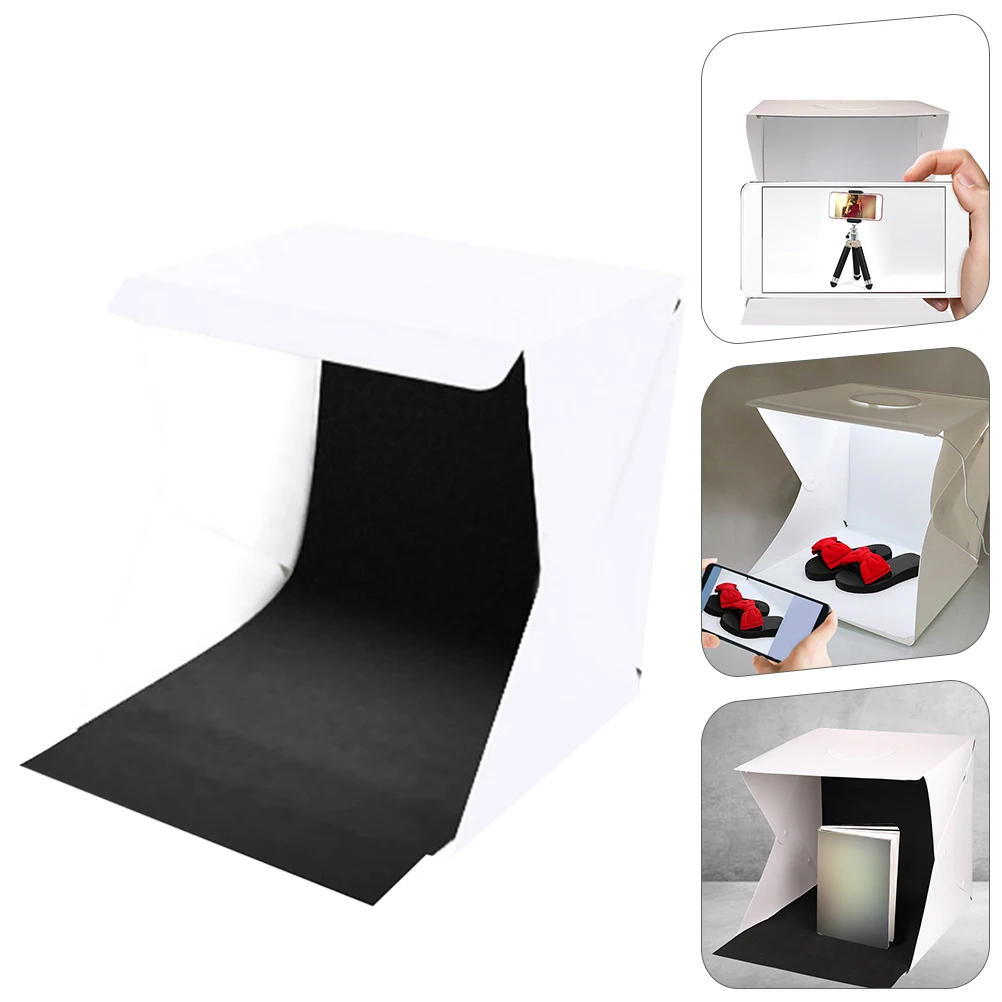 

Folding Light Box Photo Lightbox for Product Photography Props Backdrop Tent LED