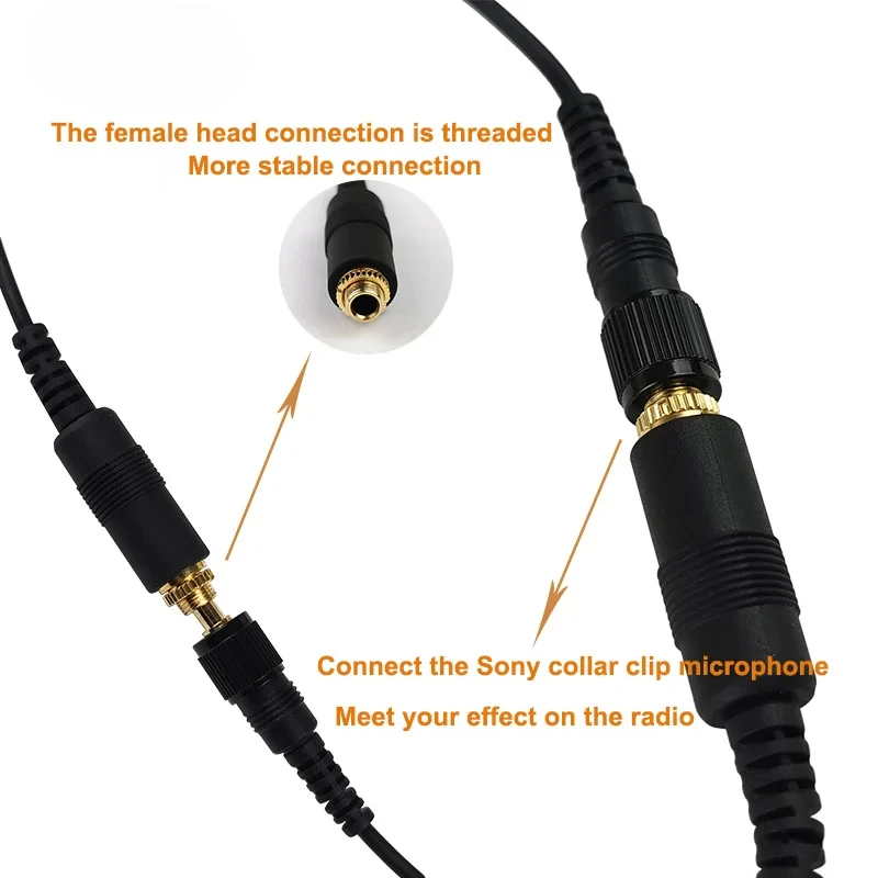 Imagem -05 - Canon Audio Cabo Adapter Sistema de Microfone sem Fio Entrada Mic Lavalier para Sennheiser Rode Saramonic Boya Ecmv1bmp