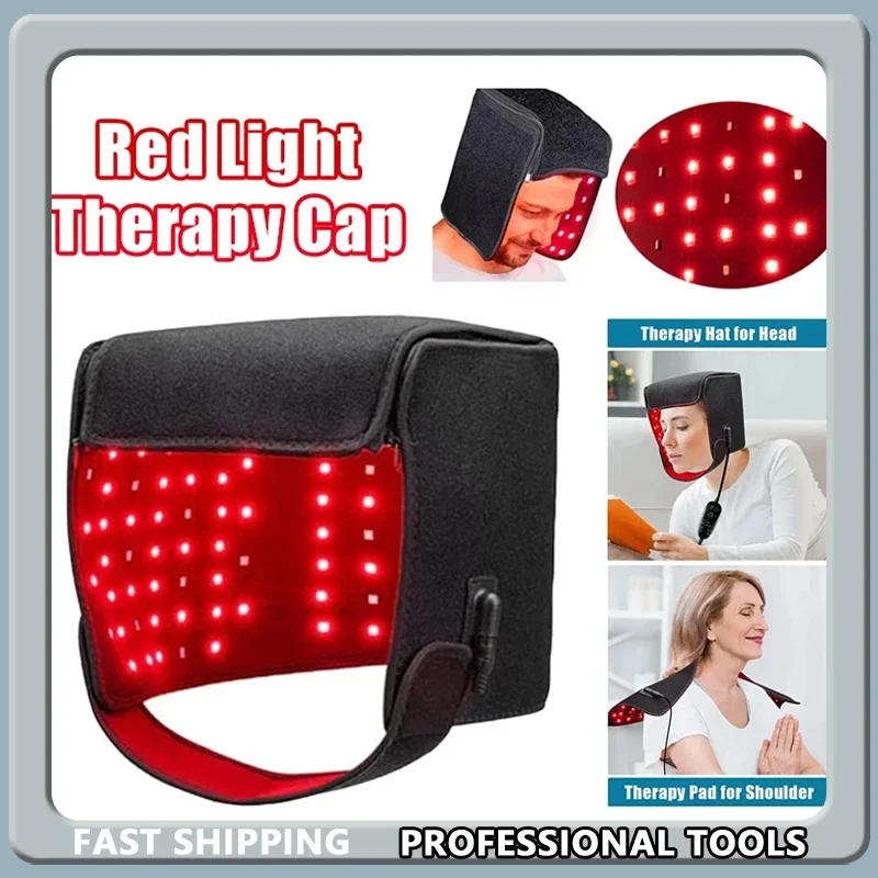

Infrared Red Light Cap for Hair Regrowth AntiThinning Scalp Relax Massager Anxiety & Stress Reducer Migraine Relief HairLossHat