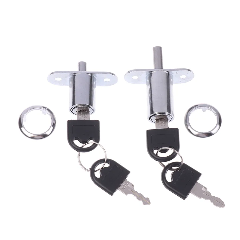 1 ชุดโลหะผสมฮาร์ดแวร์เฟอร์นิเจอร์ Cam ล็อคกระบอก 23/32 มม.ลิ้นประตู Bolt Latch ไม้ตู้ตู้เสื้อผ้าเลื่อนประตู Key