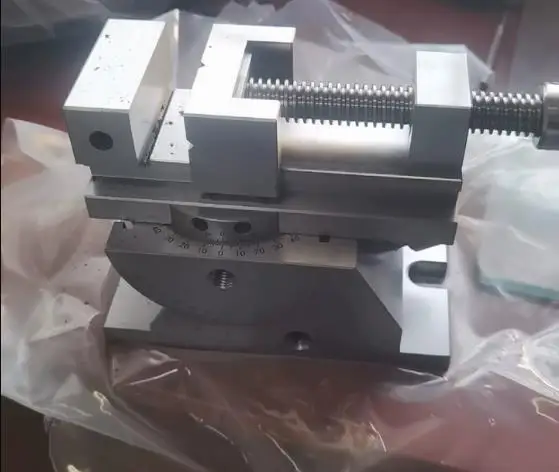 Flat Jaw Precision Rotating vise size 2  inches 360° Rotation Adjustable angle, Vertical tilt up to 50°