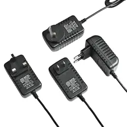 プラグ付きAC電源アダプター,3v,5v,6v,7v,9v,12v,1a,2a,5.5x2 5