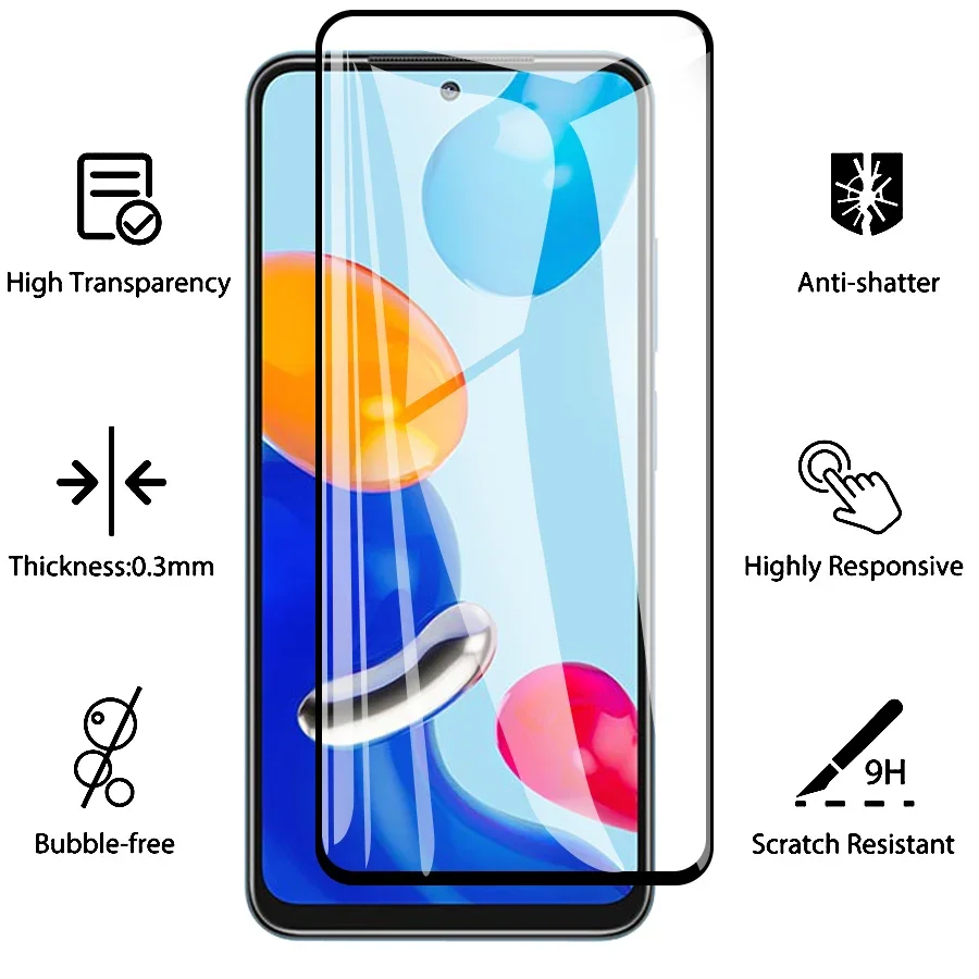 5 pezzi per Xiaomi Redmi Note 11 Pro Plus Max 4G 5G protezione schermo per Redmi 11T 11E 11SE Pro copertura completa pellicola in vetro temperato 9H