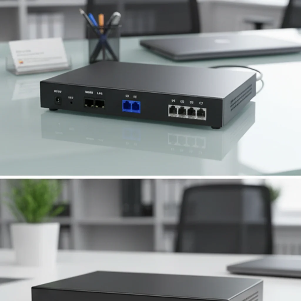 EXCELLTEL PX204 Small IP PBX Phone System for 32 SIP Users with VoIP Gateway FXS 4 Port 2 FXO Port for Office