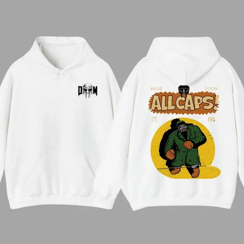 

2025 Autumn and Winter MF Doom Madlib All Caps T-Shirt Sweatshirt Hoodies High-end Luxury Is for Both Men and Women Top
