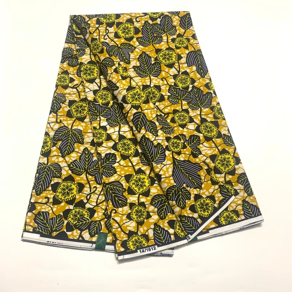 

Новинка 2024, модная ткань с Африканским восковым принтом, 100% хлопок, женское платье, настоящая ткань с восковым принтом Анкары, Гана