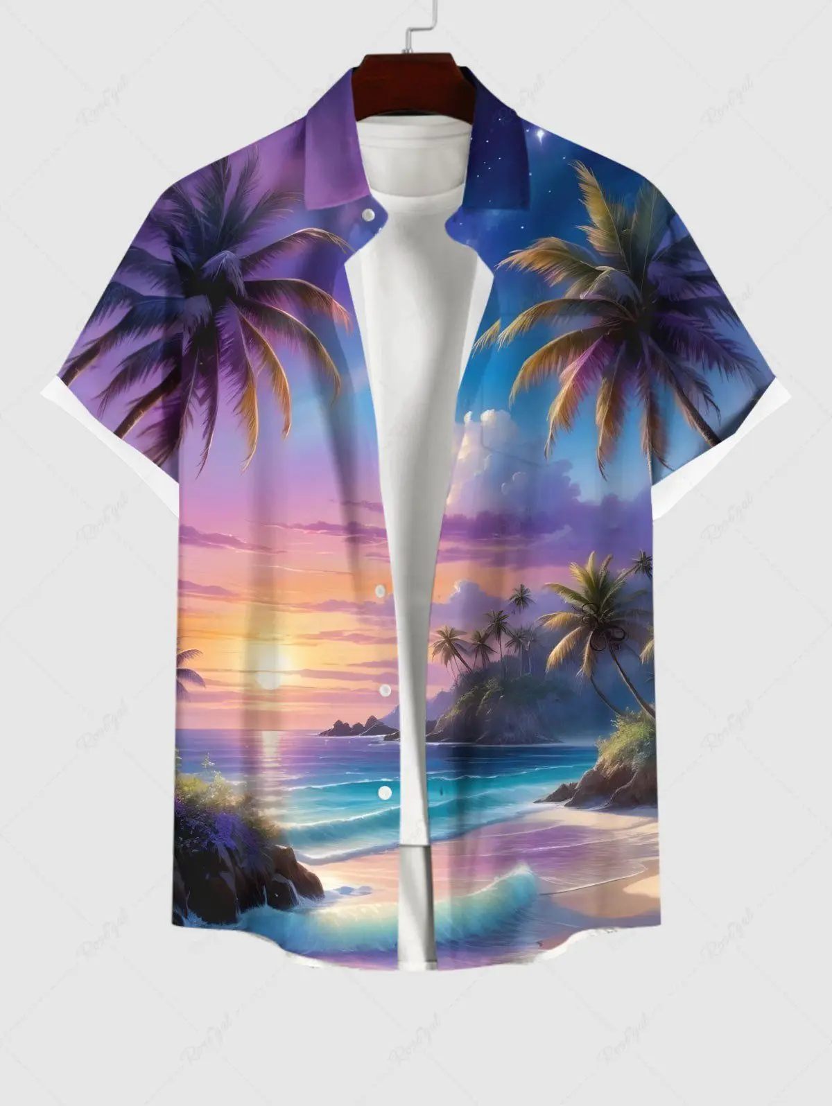 

Hawaiian Shirt 3D Printing Short Sleeved Button Down Lapel Shirts Oversized Tops Summer Holiday Casual Aloha Shirts For Men