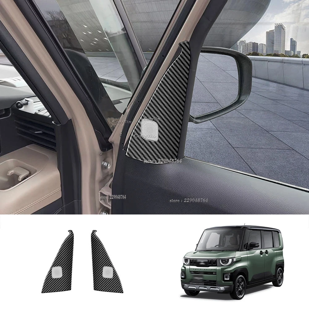 Für Mitsubishi Delica MINI 2025 2026 ABS Innenraum A-Säulen-Dreiecksverkleidung Abdeckung Zierleiste Auto Dekoration Aufkleber Rahmen Zubehör