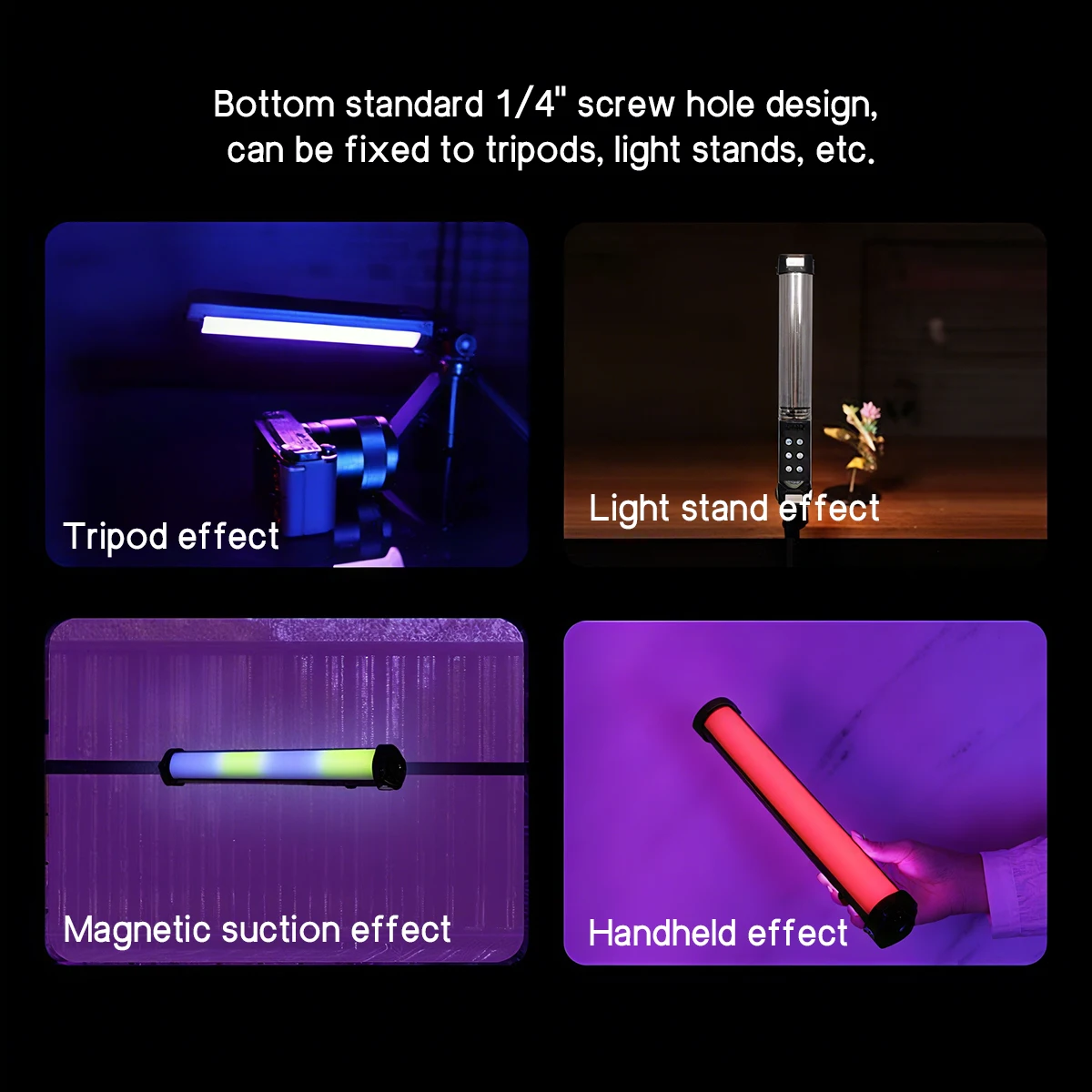 Tongkat Lampu LED Genggam Rgb Tahan Lama dengan Desain Mini Portabel Sempurna untuk Perekaman Video Vlogging dan Fotografi