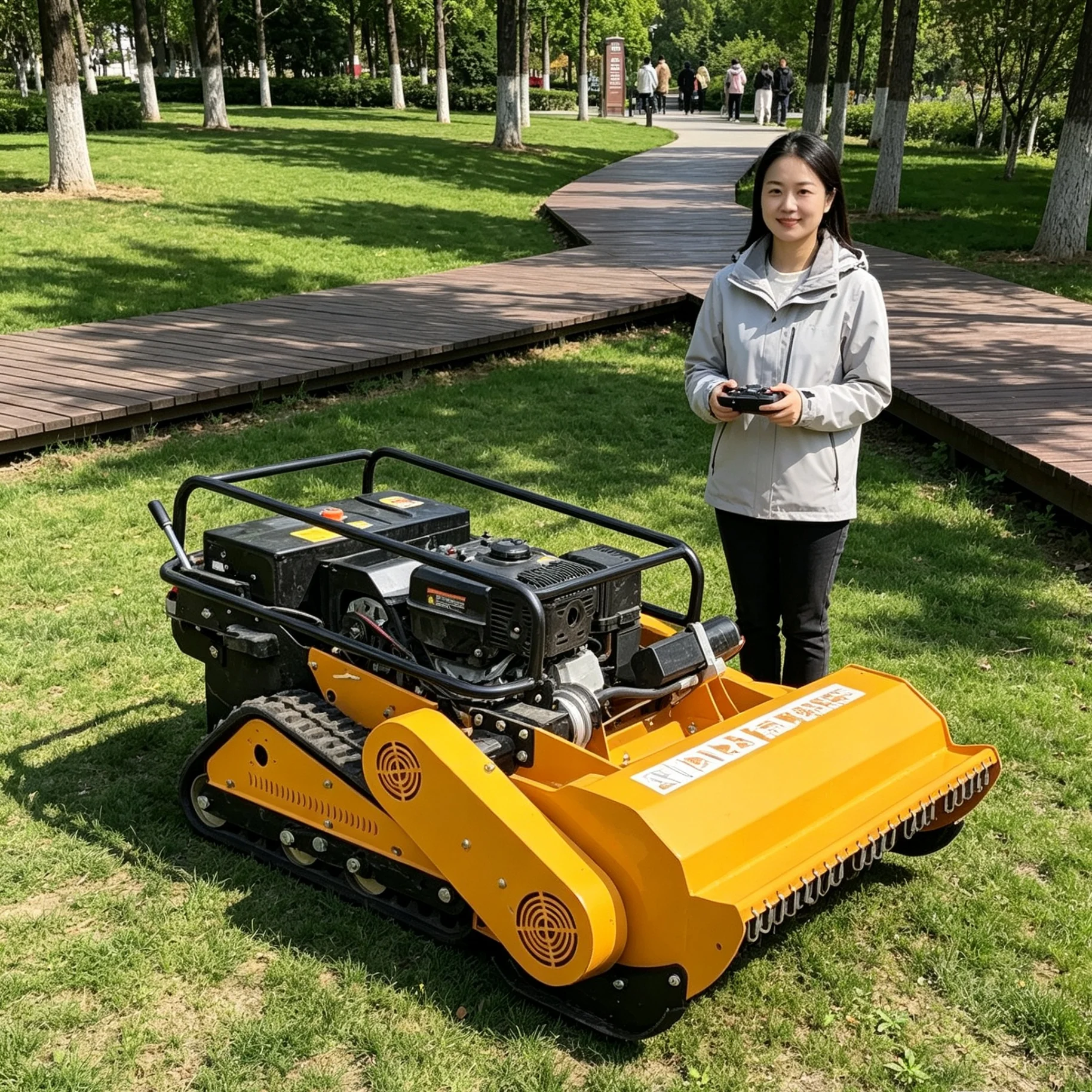 Customized Large Scenic Resort Green Space 1000SPro Self‑Propelled Lawn Mower, Upgradeable Industrial Remote For Unattended Gras