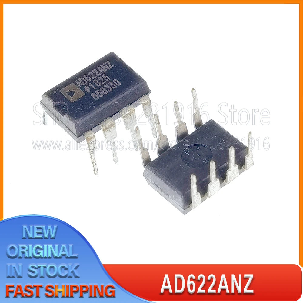 

5~20PCS/LOT AD622ANZ Instrumentation Amplifier (Single Channel) AD622AN AD622 DIP8 100% New Spot stock