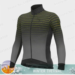 Men's Winter Cycling Jacket Warm Long Sleeve Weatherproof Windbreaker MTB Road Bike Bicycle Fleece Sports Cycling Clothing Coat