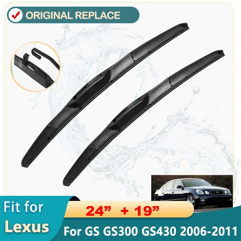 Escobillas de limpiaparabrisas para Lexus GS GS300 GS430 GS450h GS350 GS460 2006 ~ 2011, accesorios para automóviles F Sport