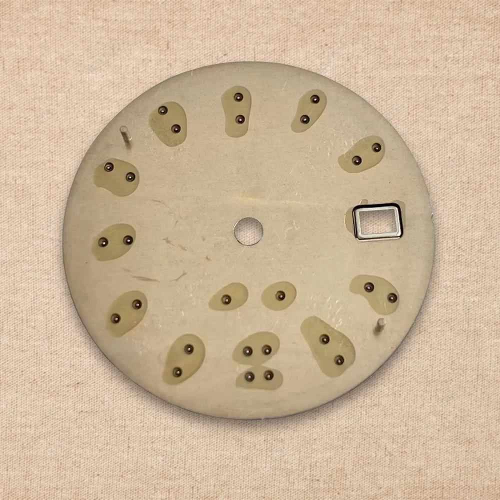 جديد 30.5 مللي متر S شعار الطلب صالح NH35/NH36/4R/7S حركة الأخضر مضيئة شريط عالية الجودة ساعة مزدوجة تعديل الملحقات