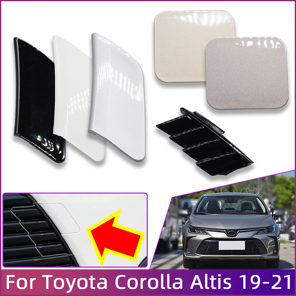 Car Front Rear Bumper Towing Hook Eye Cover Cap For Toyota Corolla Altis Sedan 2019 2020 2021 Tow Hook Hauling Trailer Lid Trim