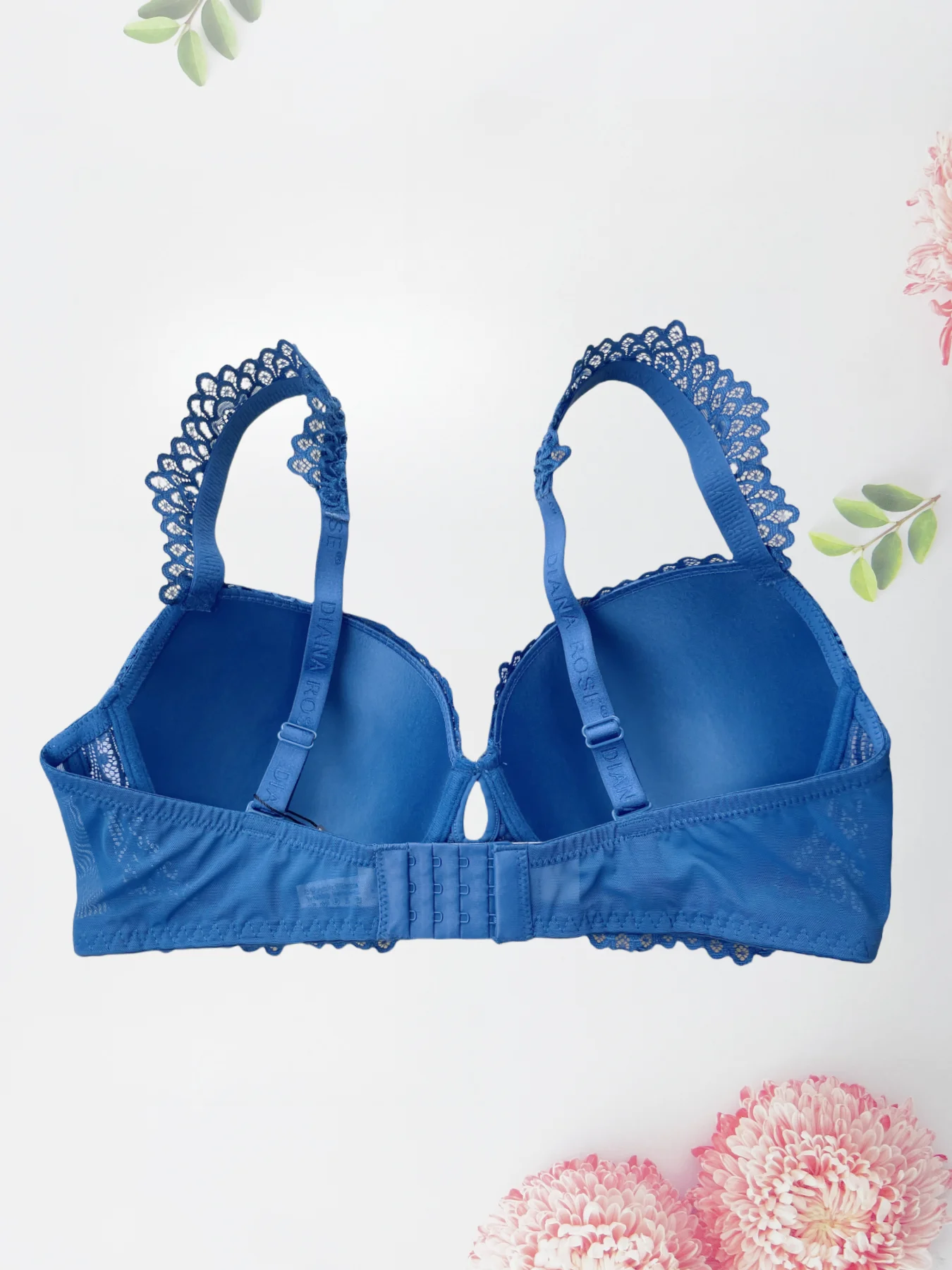 Non-removable shoulder strap lace women's underwear D cup gathered on the bra