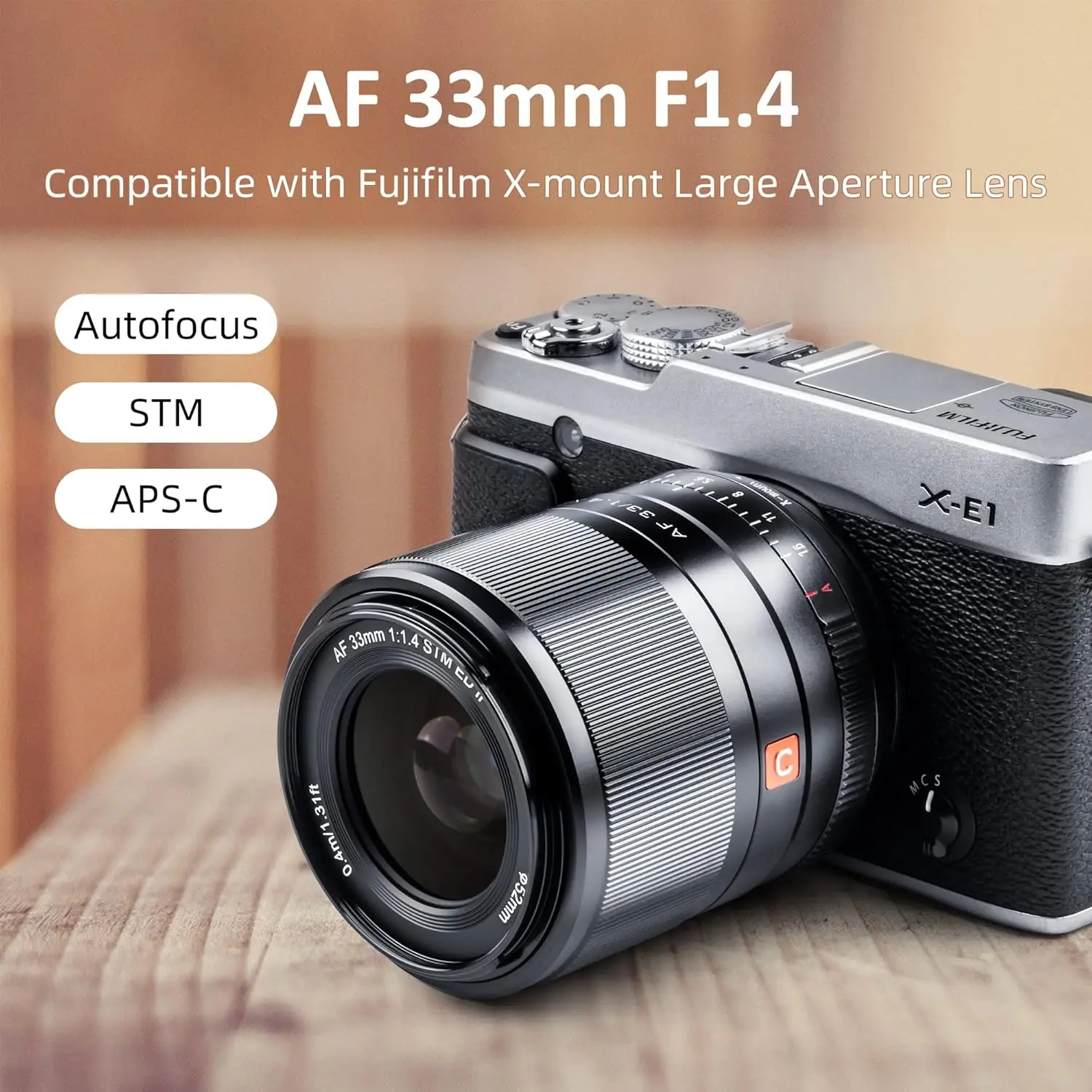 Lens Auto Focus Fixed Focus APS-C Portrait Compact Large Aperture