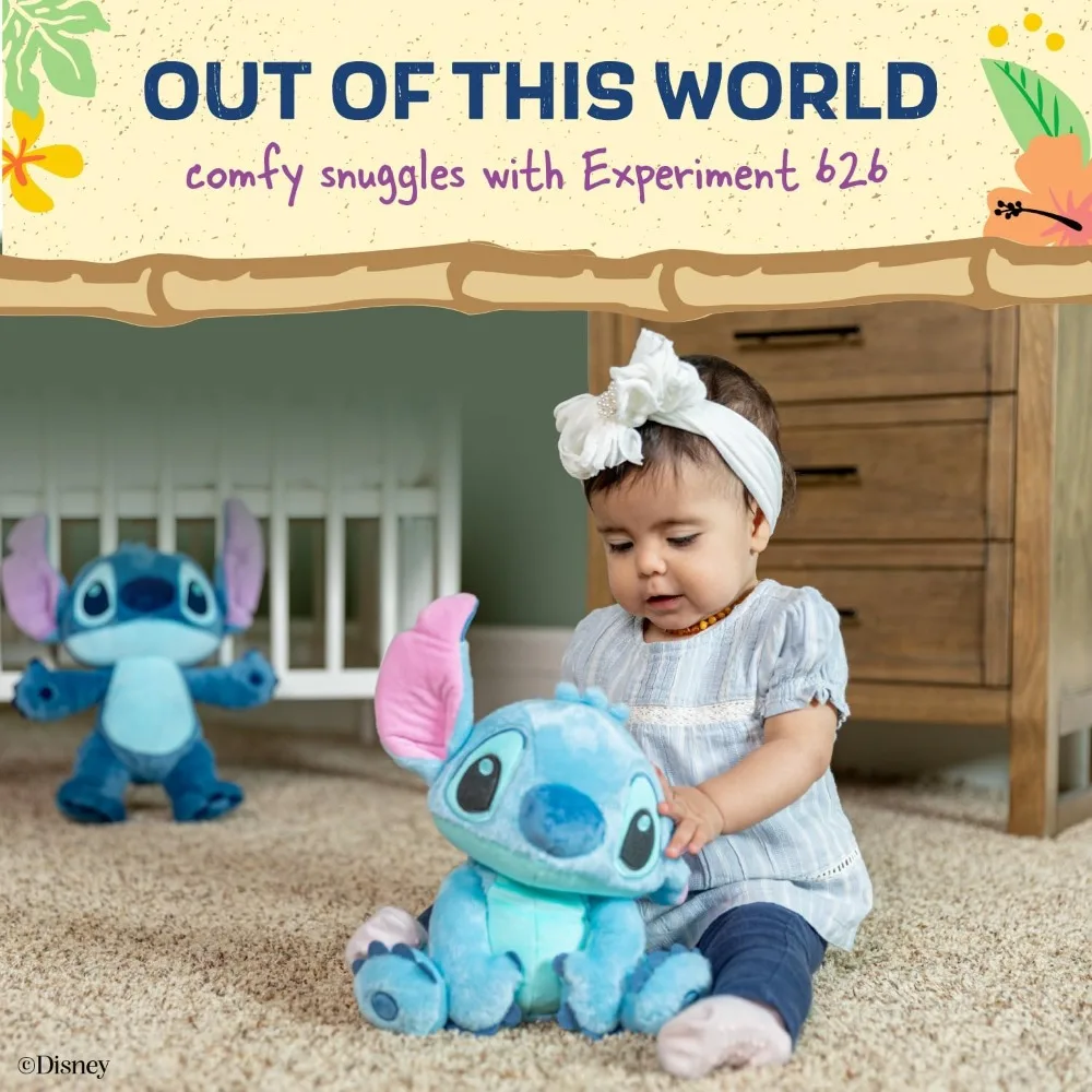 Peluche Disney Stitch, animale di peluche fofinito per neonati e bambini piccoli, regalo morbido e abbracciabile per il migliore amico