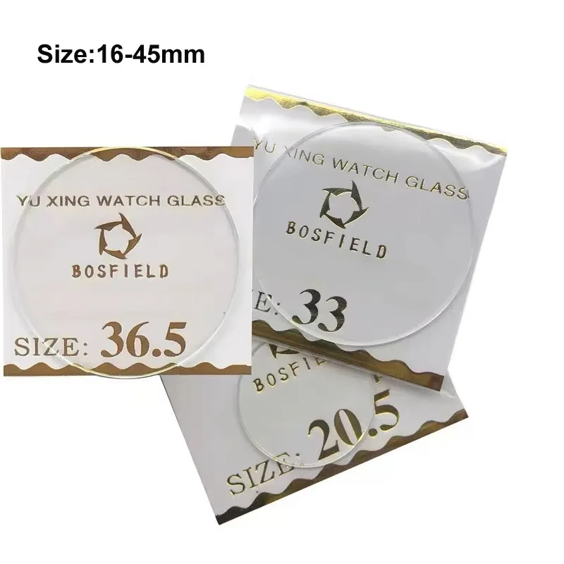 3PCS Dicke 1mm Runde Uhr Kristall 16mm bis 45mm Uhr Glas Ersatz Objektiv Flache Spiegel uhr Reparatur Werkzeug Teil
