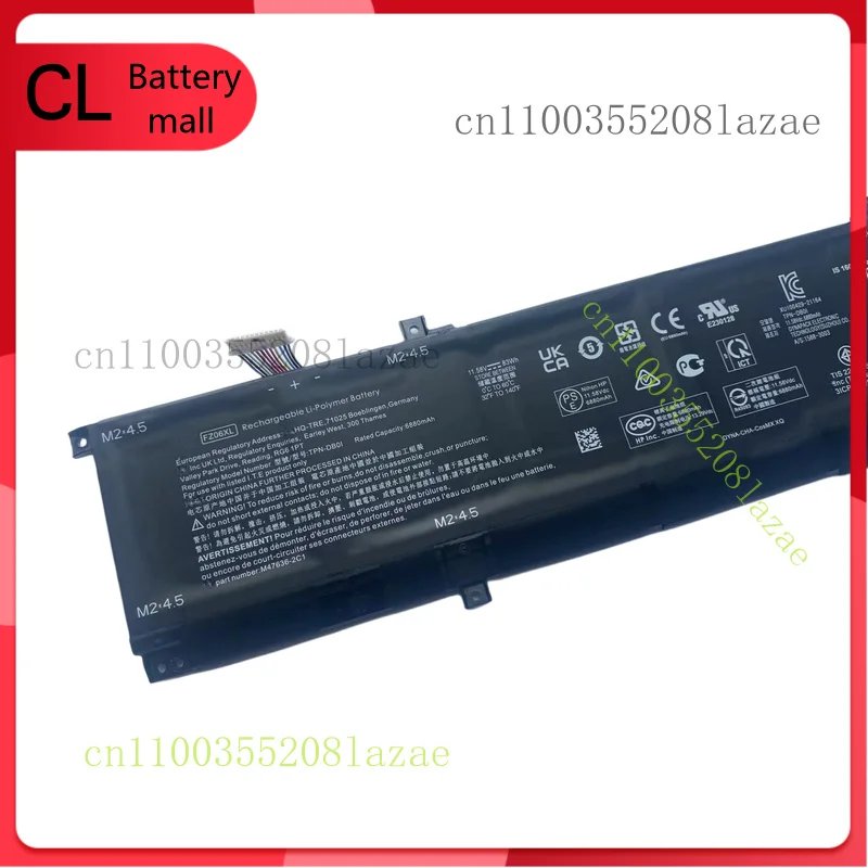 

New Genuine FZ06XL TPN-DB0I 83Wh 11.58V Battery for HP fz06xl LI FZ06083XL-PL