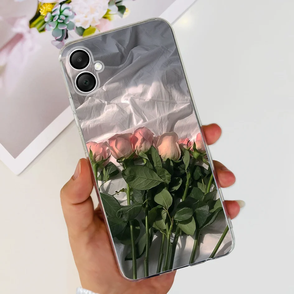 Para Samsung Galaxy A06 2024 funda Popular mariposa suave silicona transparente TPU cubierta de teléfono para Samsung A06 4G SM-A065F SM-A065M Capa