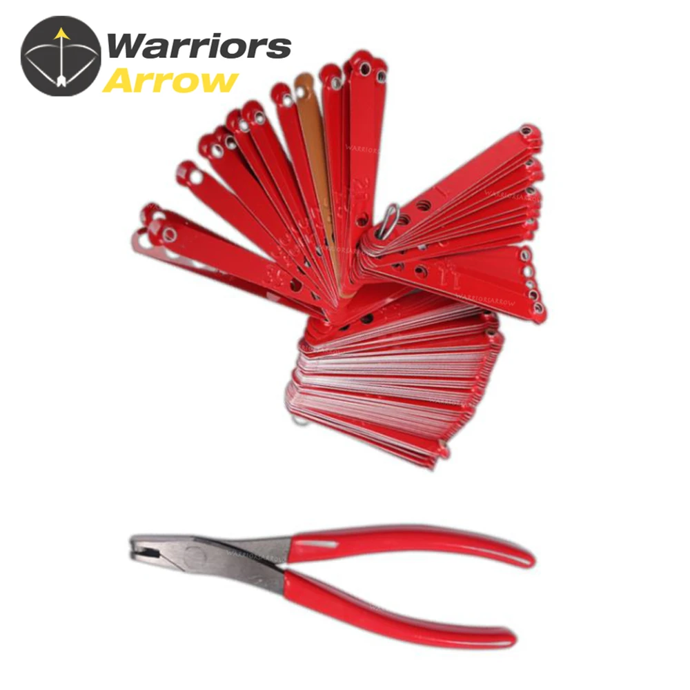 1 Set Red Leg Band Application Plier Leg Rings Band  Aluminium For Chicken Duck Identification