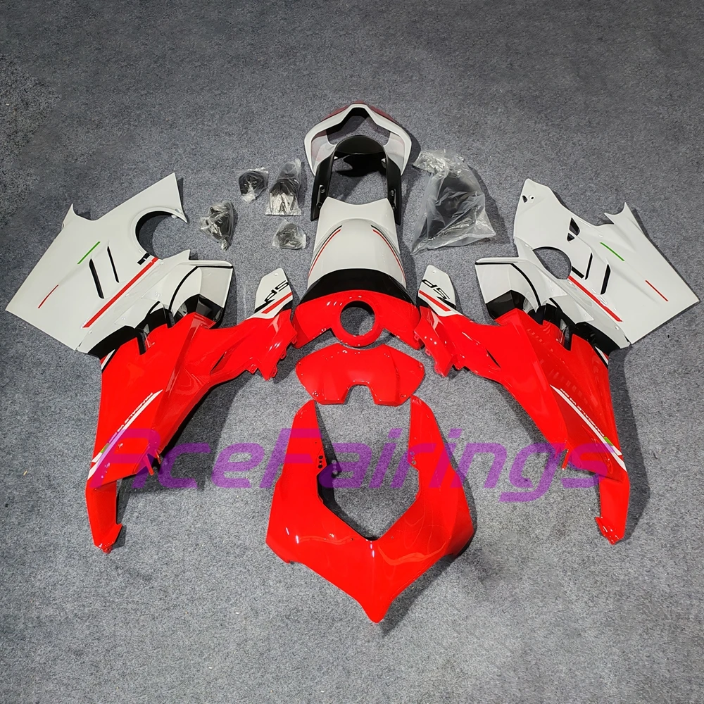 Fairing Kit For 2022 2023 2024 Ducati Panigale V4 Unique Design Red Yellow Injection Molded Fairings 22 23 24 V4S