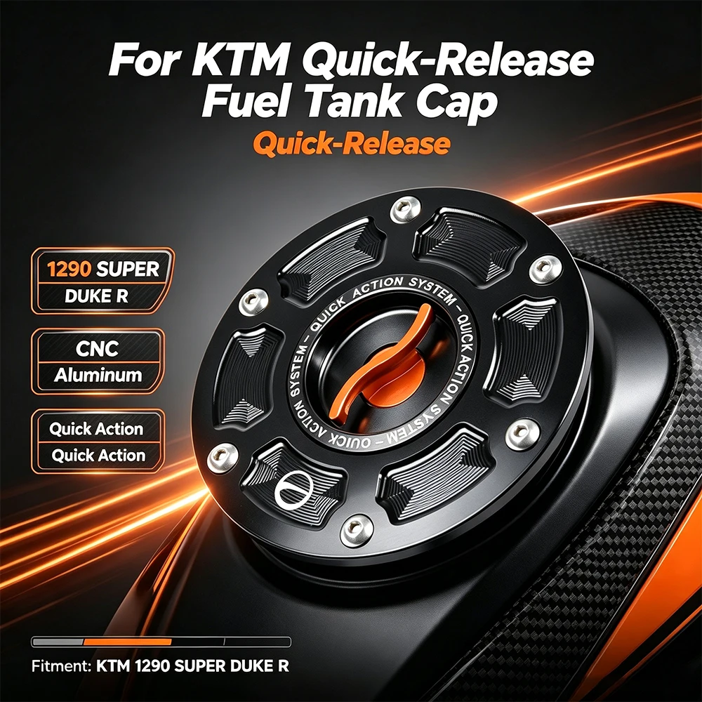 For KTM 1390/1290 Super Duke R GT 1190/1090 Adventure CNC Quick Action Racing Fuel Tank Cap Motorcycle Airbox Gas Oil Cover