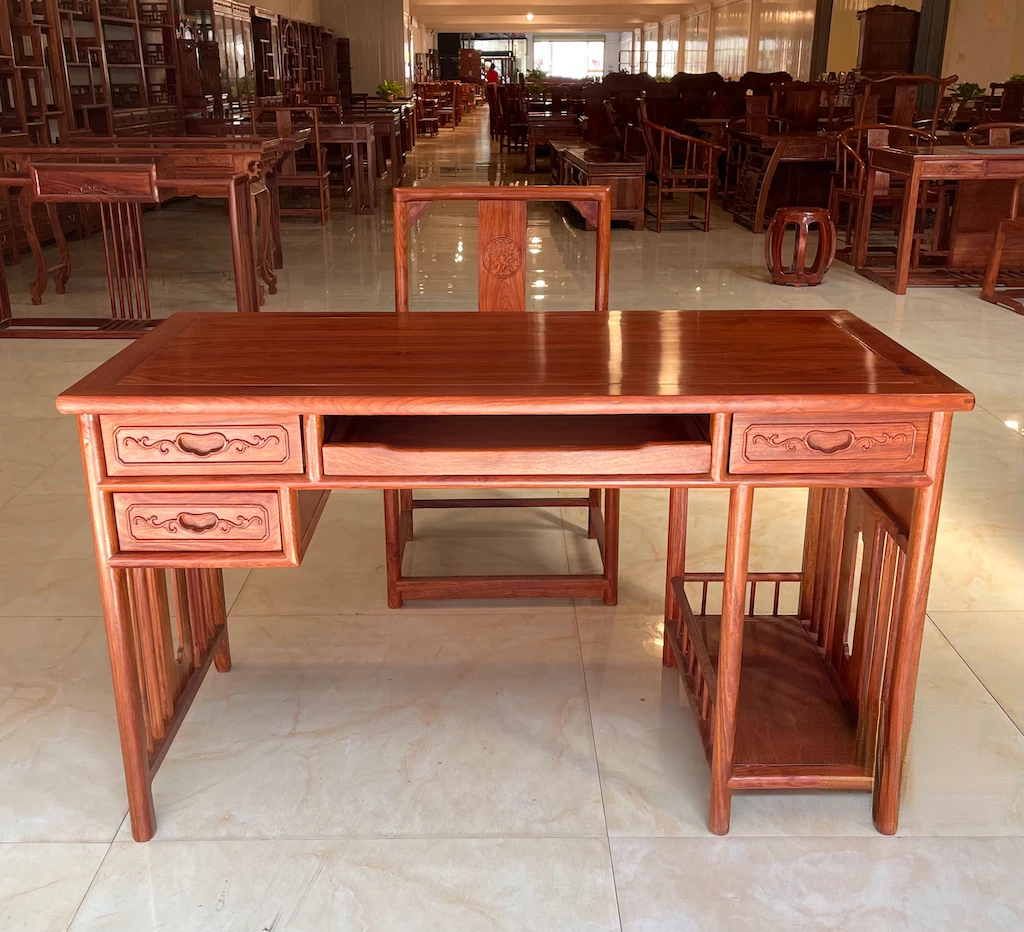 Mahogany computer desk