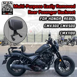 Multi Purpose Adjustable Folding Rider Driver Passenger Backrest Sissy Bar for Honda Rebel 300 500 1100 CMX 300 CMX500 CM1100