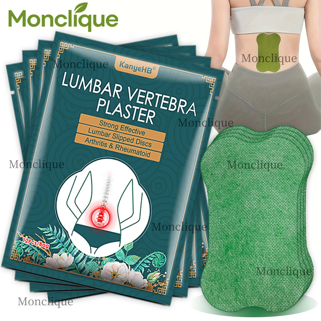 Waist Hot Compress Self-adhesive Back Care Stickers Breathable Disposable Lumbar Patch Natural Herbs Skin-friendly Bathing Tools
