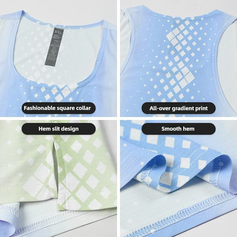 Single Roulette Running Singlet Male Summer Vest Printed Fitness Gym Man Tank Top Men's Sleeveless Vest Sports Marathon Singlets