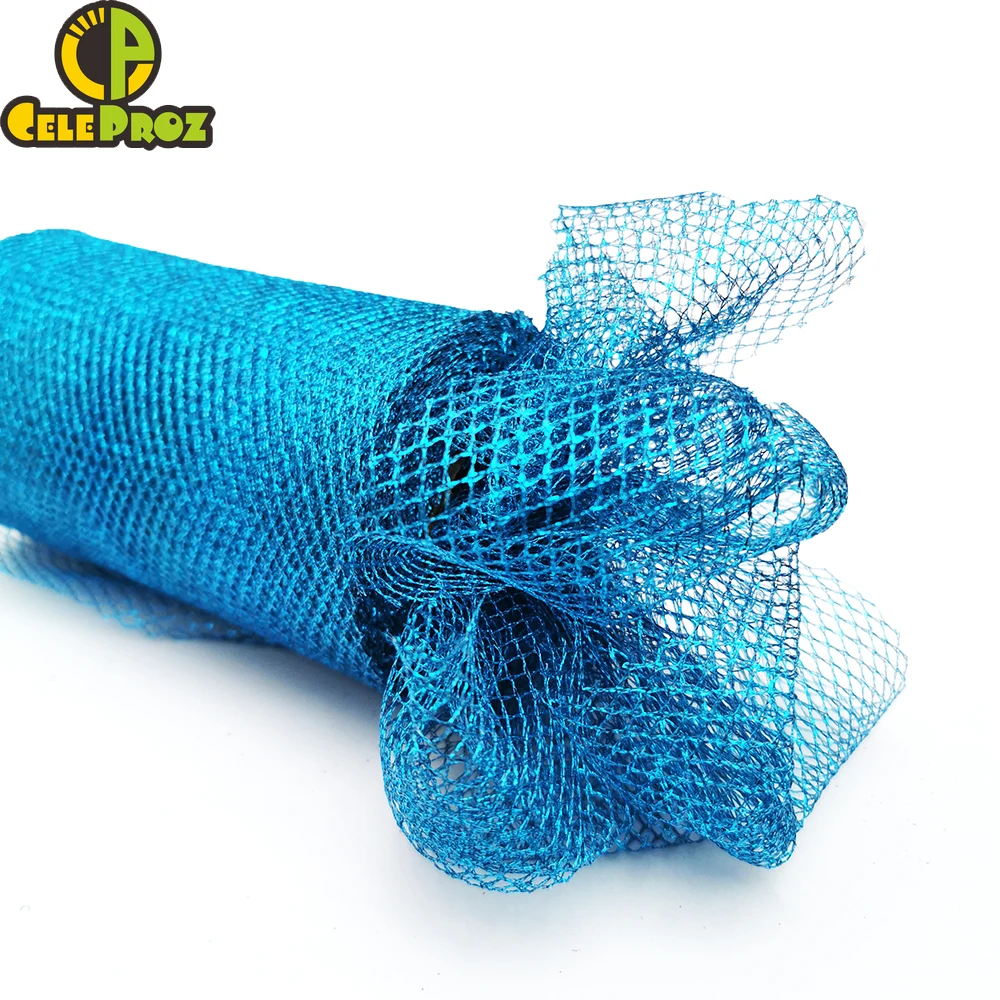 15cm 6inches 25Yards Shiny Glitter Mesh Tulle Roll Fabric Spool DIY Christimas Tree Bow Wedding Birthday Party Bouquet Bowknot