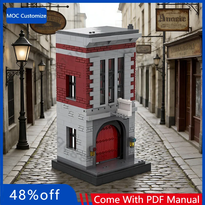 

Набор для сборки модульного здания Ghost B HQ MOC из 759 деталей: креативный дизайн, развивающая игрушка-конструктор для самостоятельной сборки, подарок