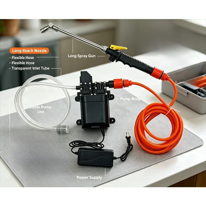 Household High Pressure Electric Water Pump Air Conditioner Cleaner Indoor Outdoor AC Cleaning Washing Machine Tool