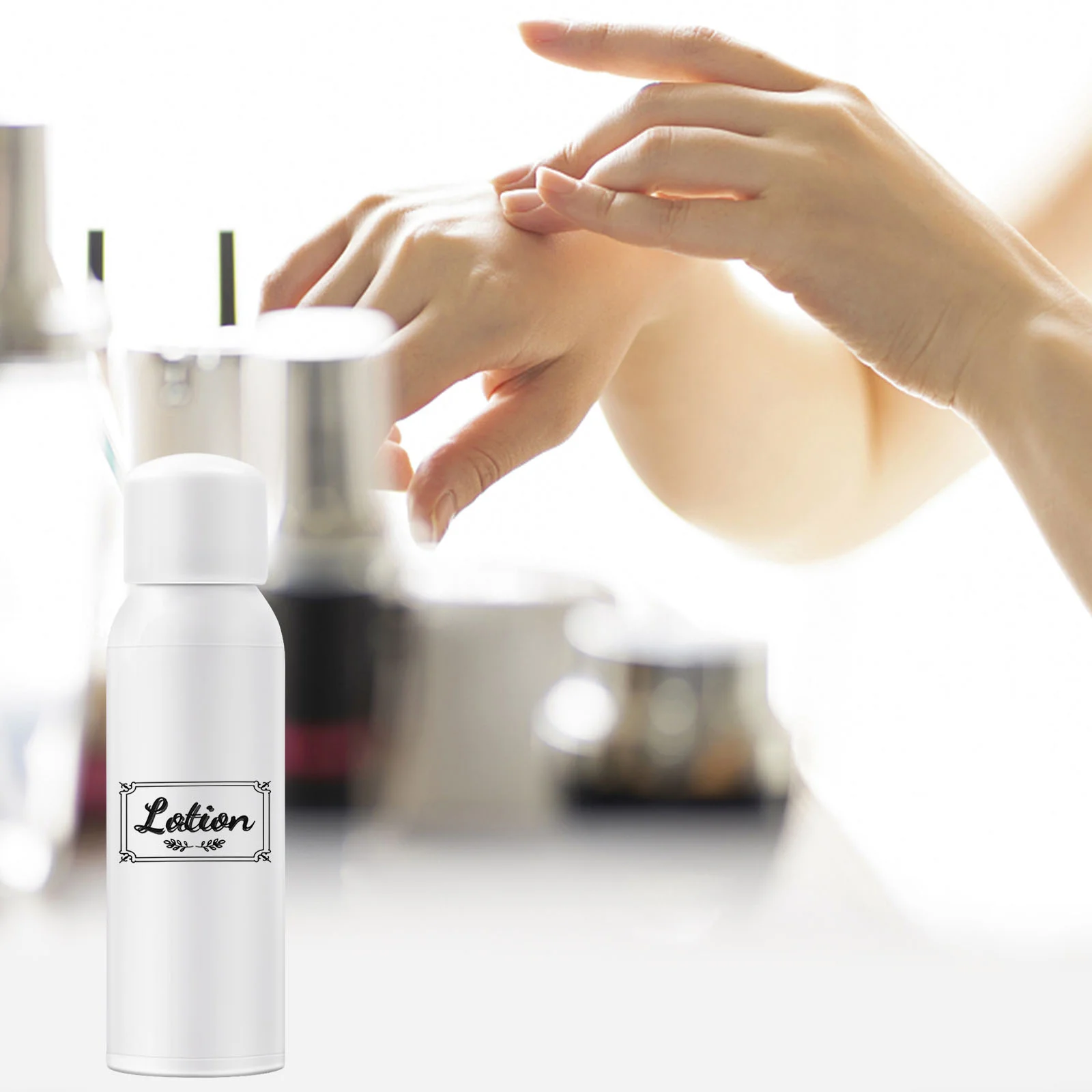 6 Pcs Shampoo Label Clear Soap Bottle Stickers Glass Decals Paper Travel Sample Self-adhesive Sorted Trip Drink