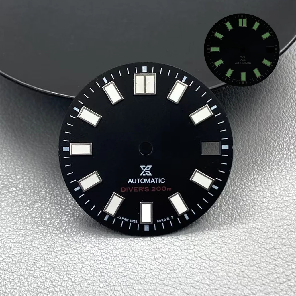 NH35 الطلب 28.5 مللي متر تقويم واحد Sunray 62MAS Prospex الأخضر مضيئة الهاتفي والأيدي ل NH35 NH36 NH38 تعديل الملحقات