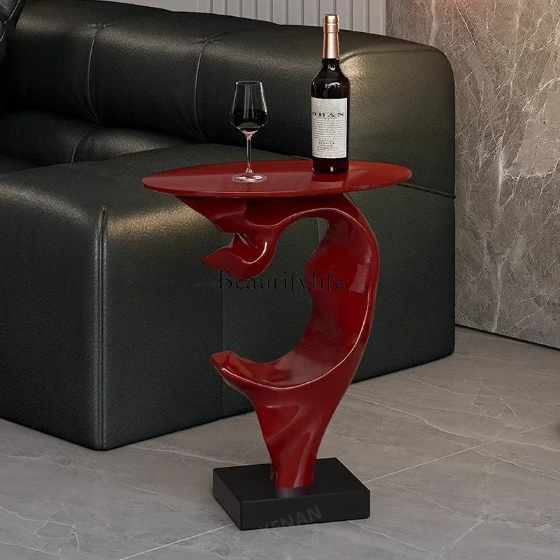 

yj19 Flying edge few, light luxury high-end living room art simple corner few