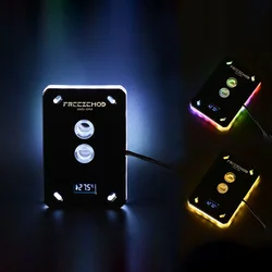 FREEZEMOD CPU Water Block With Thermometer Monitor For AMD AM5 AM4 AM3 AM2 CPU Water Cooler 5V ARGB AURA SYNC