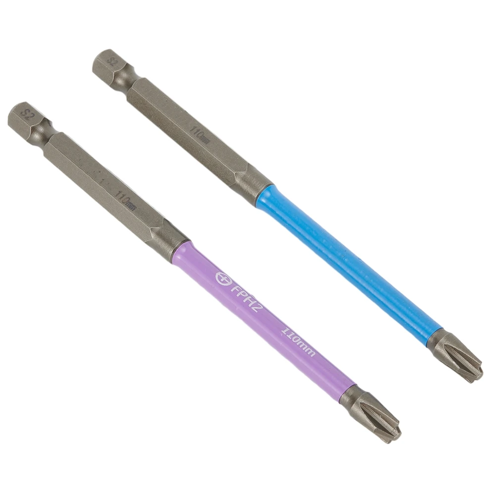 Cross Bit Screwdriver Bit Easy To Work FPH2 Hand Tools Color Differentiation Cross Bit Nutdrivers Special Screwdriver