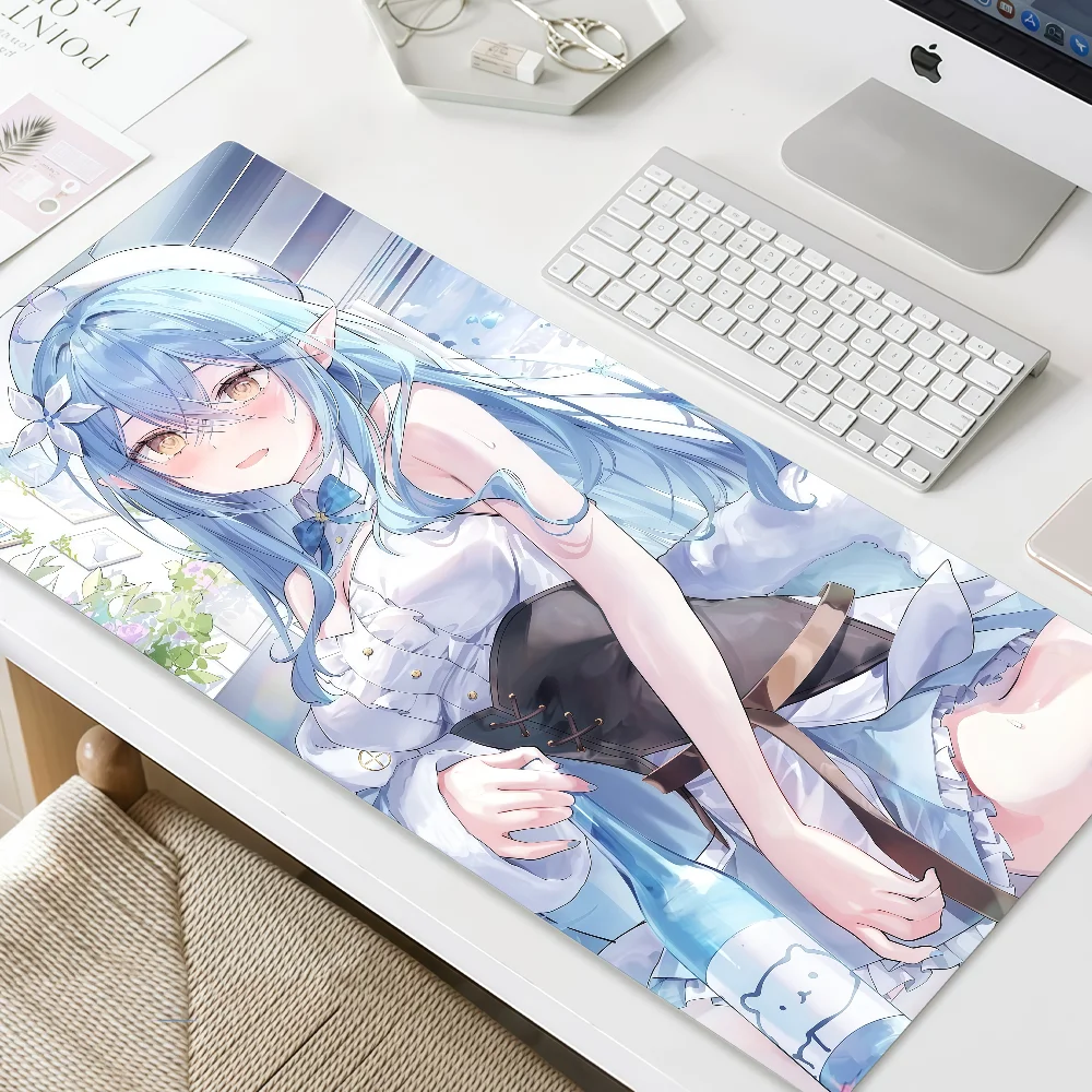Pretty Girl Mouse Pad MousePad Non-slip Lockedge Office Y-Yukihana Student Gaming Lamy Thickened Large Writing Pad Cushion