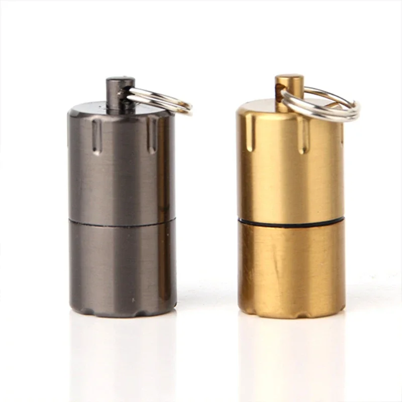 Mini Keychain Retro Kerosene Lighter Diesel Waterproof Portable Cigarette Lighter Gift Survival Tool Lighter Gadgets for Men