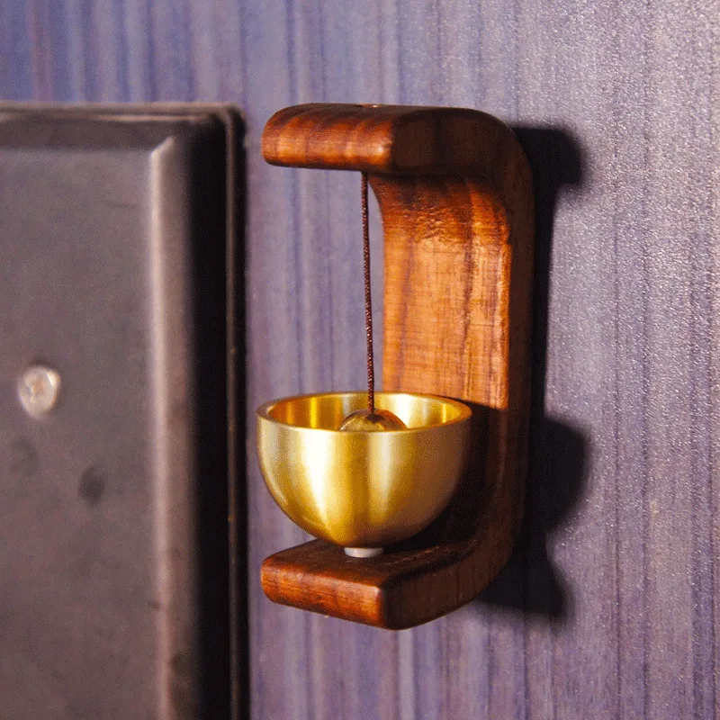 Door Bell Wooden Wind Chimes Wireless Doorbell Entrance Door Bell Decorative Wind Bell for Home Opening Home Decoration