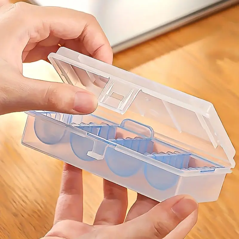 1 x multifunktionale Münzaufbewahrungsbox mit blauem oder schwarzem Innenfach für die Organisation von Sammlermünzen, Zubehör für Zuhause und Büro – Detail 11