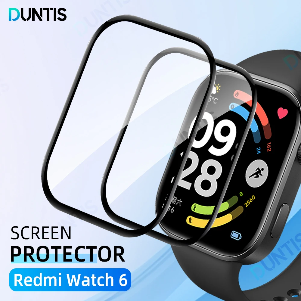 

Screen Protector for Redmi Watch 6 3D Curved Screen Protector Ultra-HD Full Coverage Protective Film for Redmi 6 Accessories