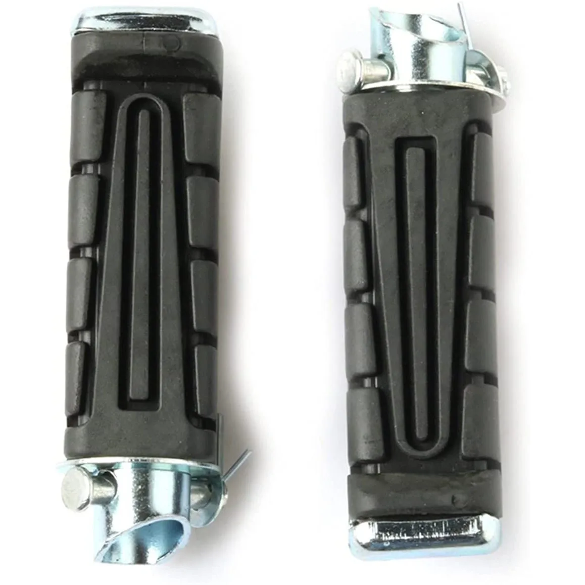 Moto Black Rear Footrest Foot Pegs Pedals Left & Right Motorcycle Rubber Foot Spikes For YBR 125 XTZ 125-A74F