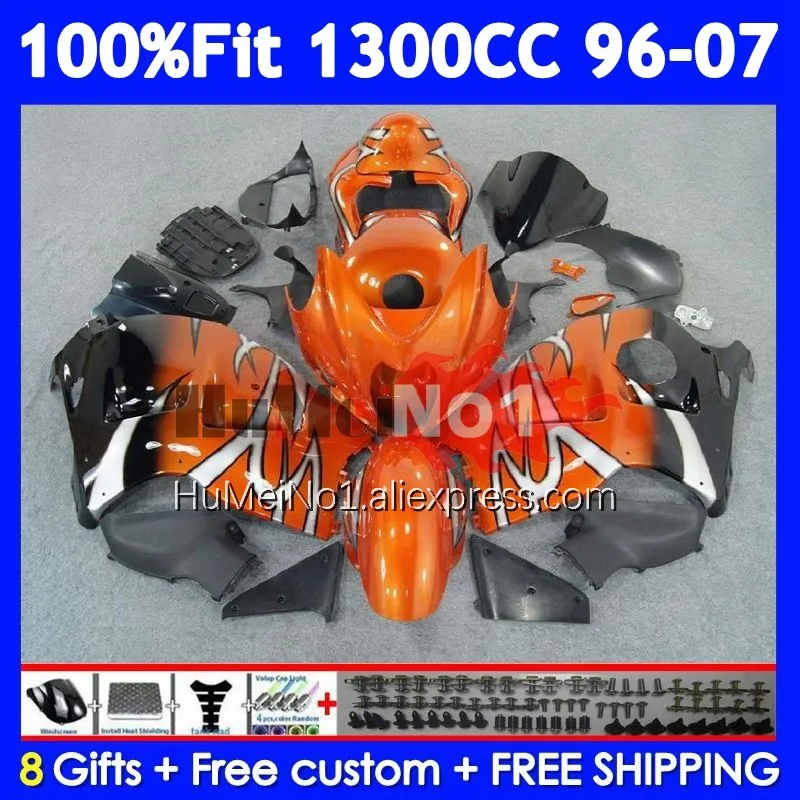 Fairing For SUZUKI Hayabusa GSXR-1300 GSXR Hot orange 1300 CC 125No.53 GSXR1300 1996 1997 1998 1999 2000 2001 02 03 04 05 06 07